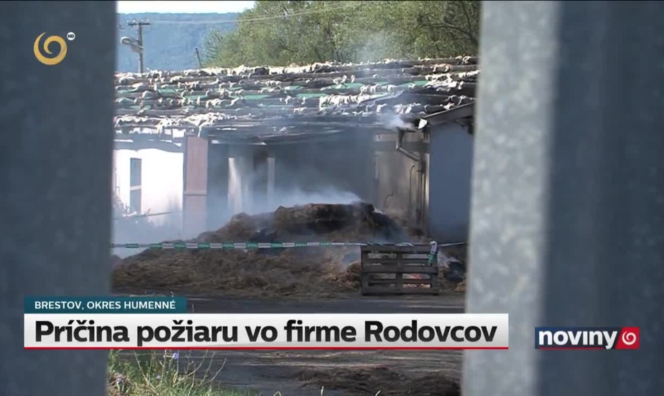 Príčina požiaru vo firme Rodovcov
