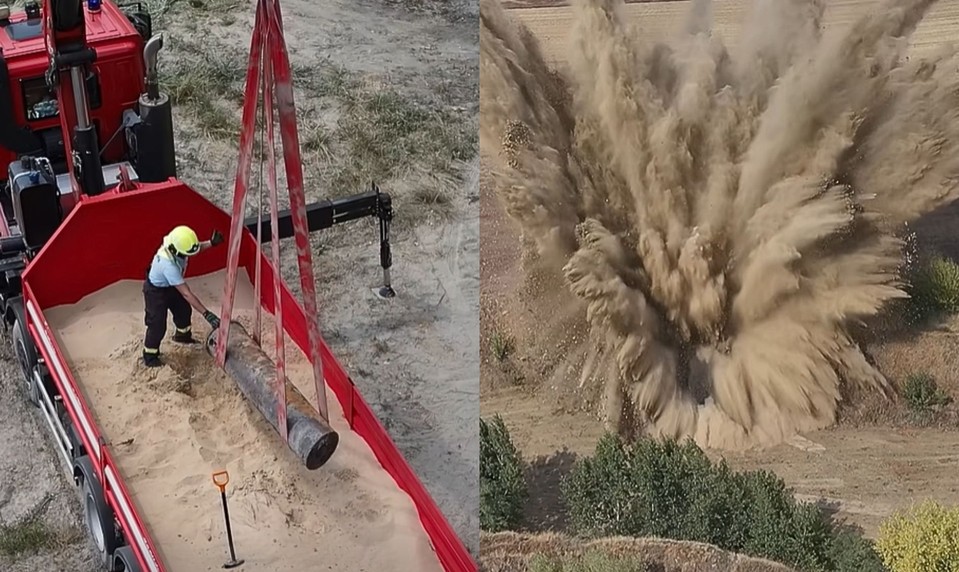 VIDEO: Takto zneškodnili najväčšiu bombu objavenú na Slovensku. Polícia zverejnila zábery