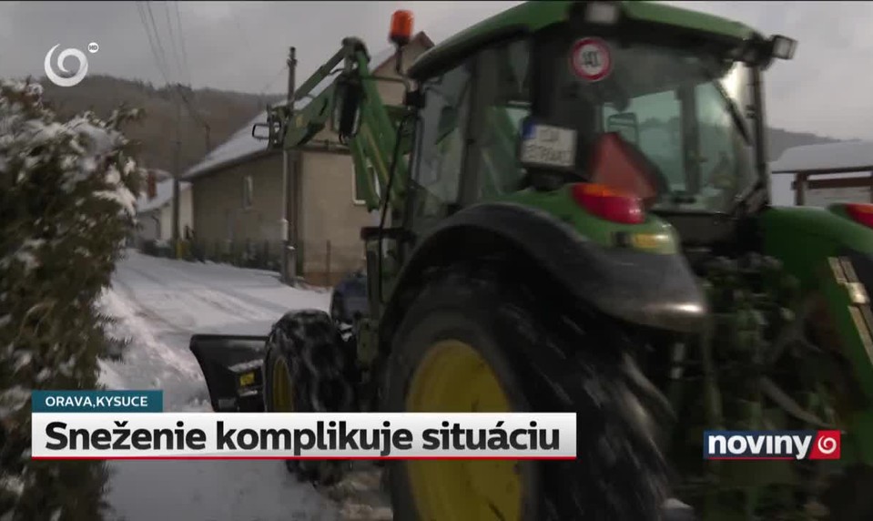 Sneženie komplikuje situáciu