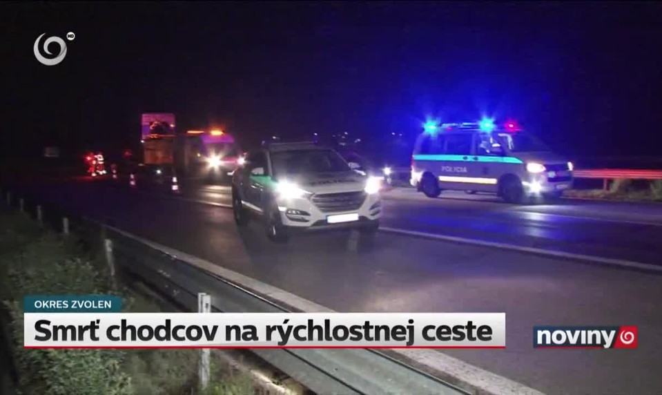 Smrť chodcov na rýchlostnej ceste