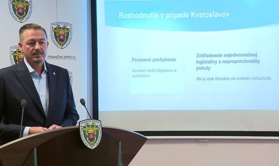 Tlačová beseda Finančnej správy: Uzavretie kauzy "langoš"