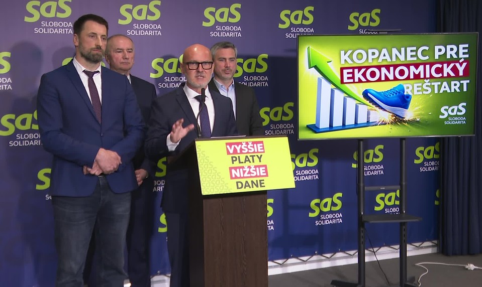 SaS navrhuje ekonomický reštart: Rovná daň 19 % a nulová daň z reinvestovaného zisku