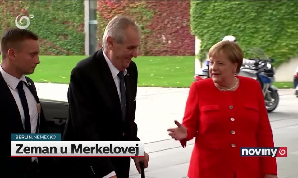 Zeman u Merkelovej