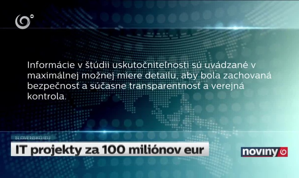 IT projekty za 100 miliónov eur