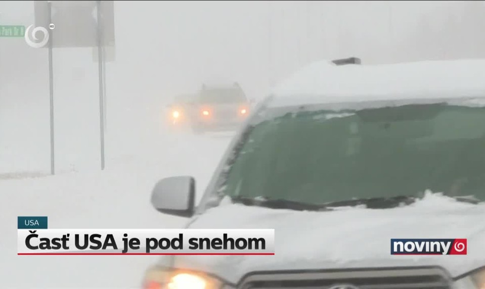 Časť USA je pod snehom