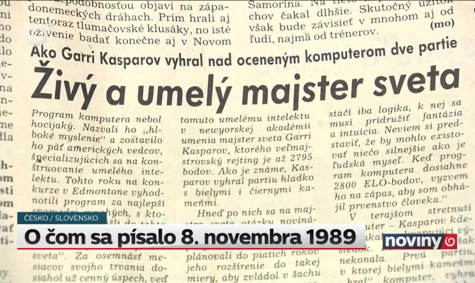 O čom sa písalo 8. novembra 1989