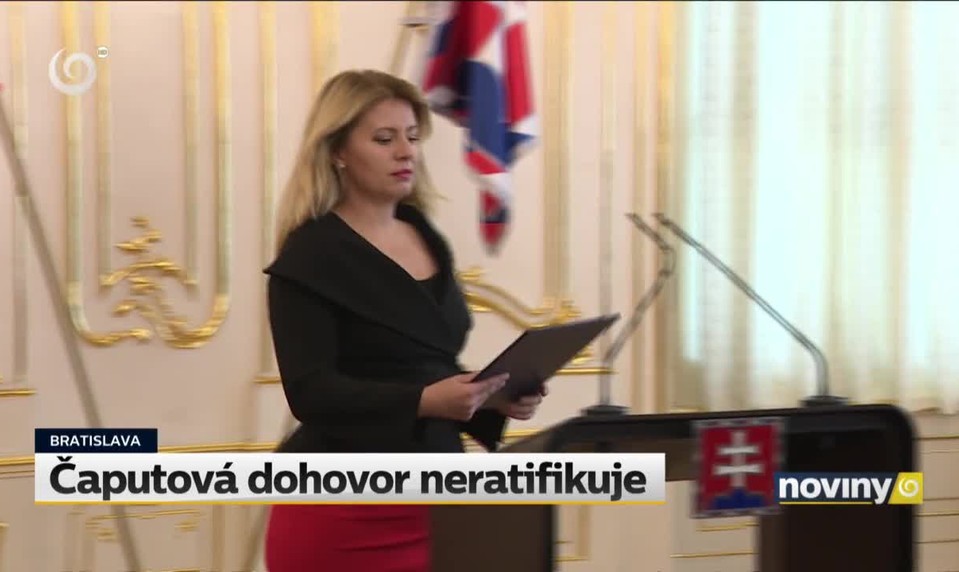 Čaputová dohovor neratifikuje