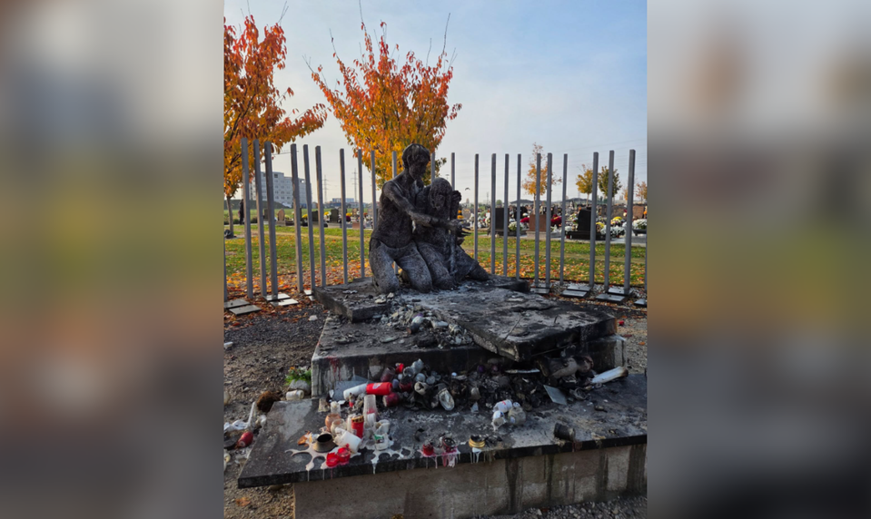 Pamätník nenarodeným deťom na trnavskom cintoríne poškodil požiar