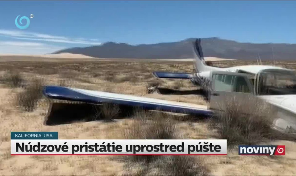 Núdzové pristátie uprostred púšte