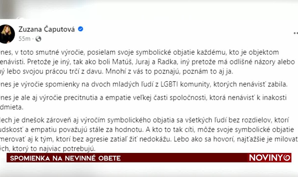 SPOMIENKA NA NEVINNÉ OBETE