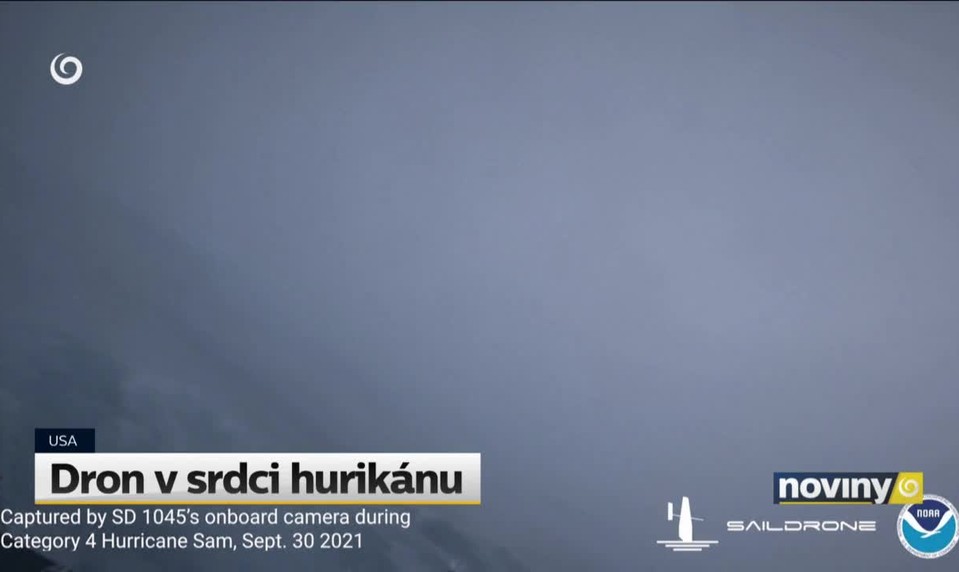Dron v srdci hurikánu