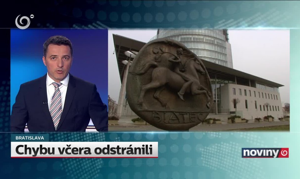 Chybu včera odstránili