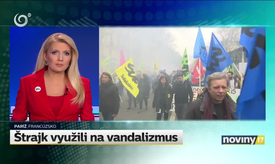 Štrajk využili na vandalizmus