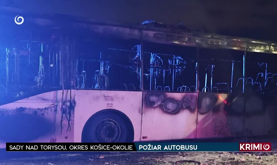 POŽIAR AUTOBUSU