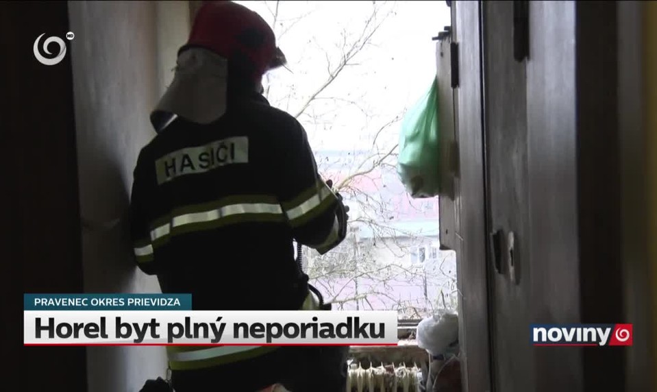 Horel byt plný neporiadku