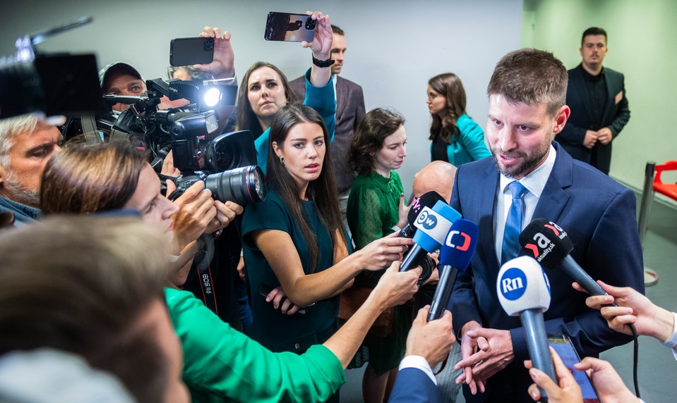 Oproti Smeru stratili päť percent. Michal Šimečka verí, že PS nebude v opozícii