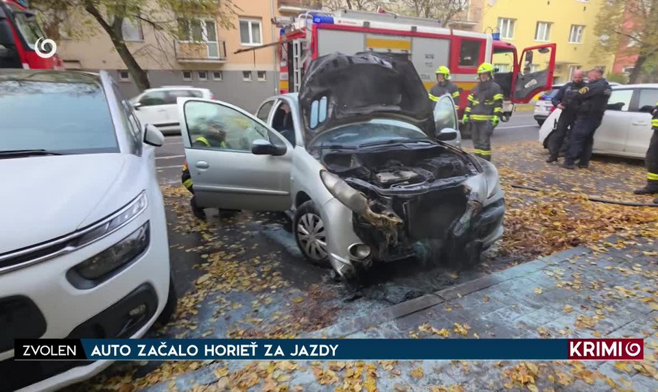 AUTO ZAČALO HORIEŤ ZA JAZDY