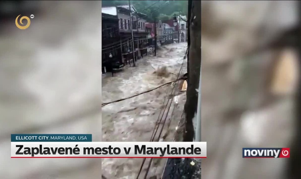Zaplavené mesto v Marylande
