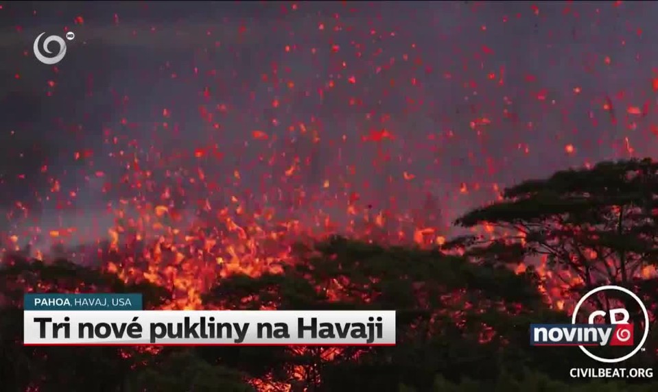 Tri nové pukliny na Havaji