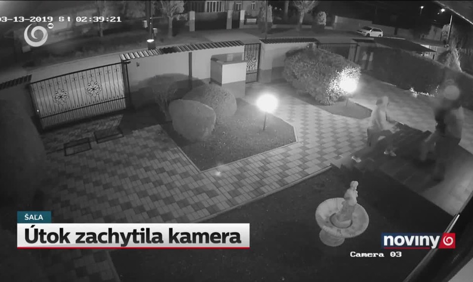 Útok zachytila kamera