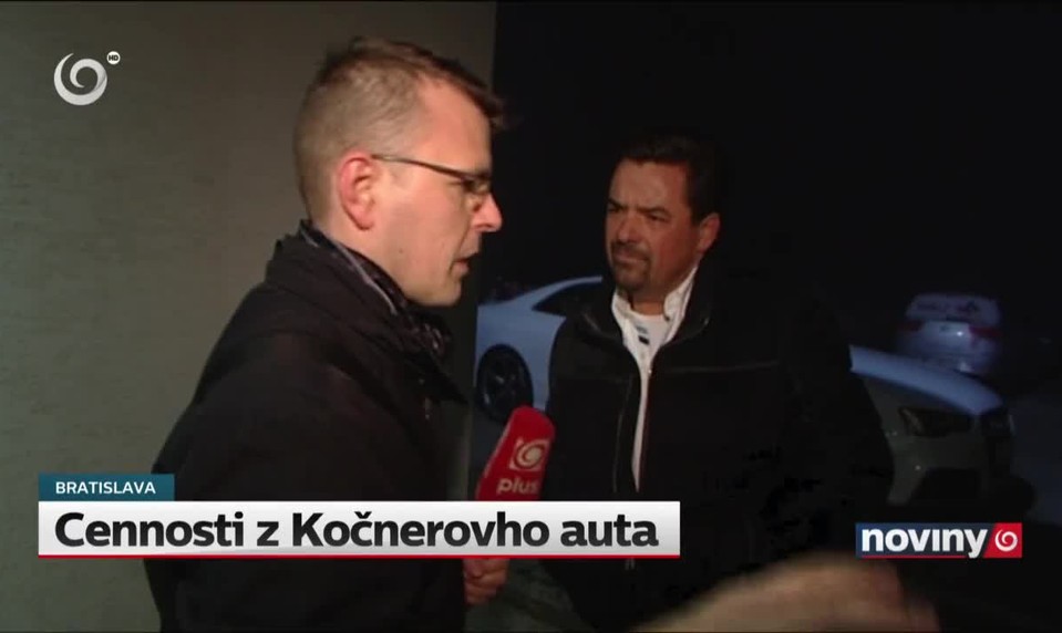 Cennosti z Kočnerovho auta