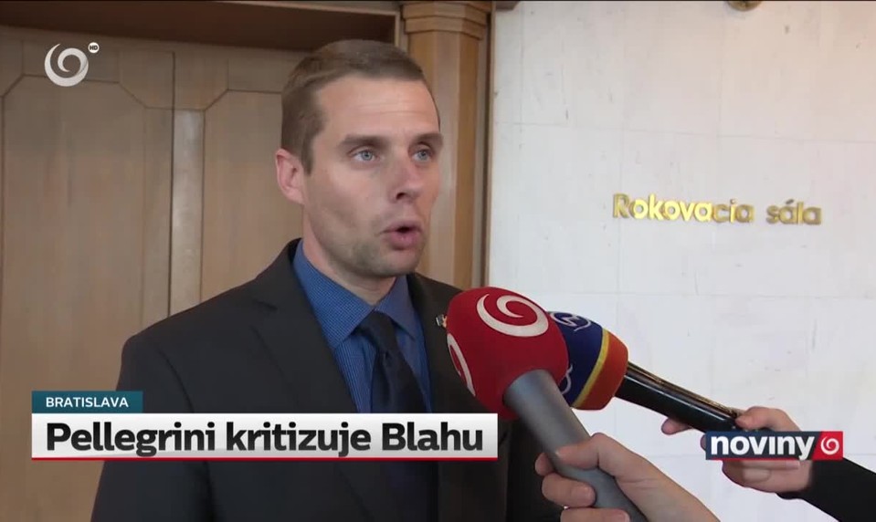 Pellegrini kritizuje Blahu