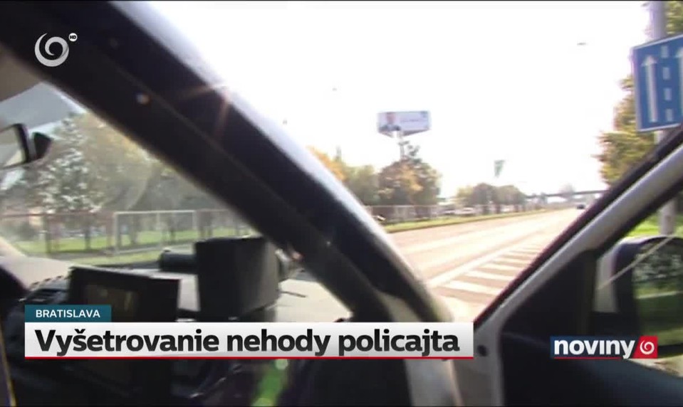 Vyšetrovanie nehody policajta