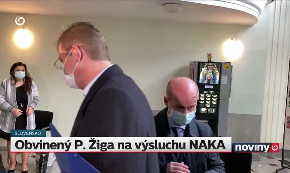 Obvinený P. Žiga na výsluchu NAKA