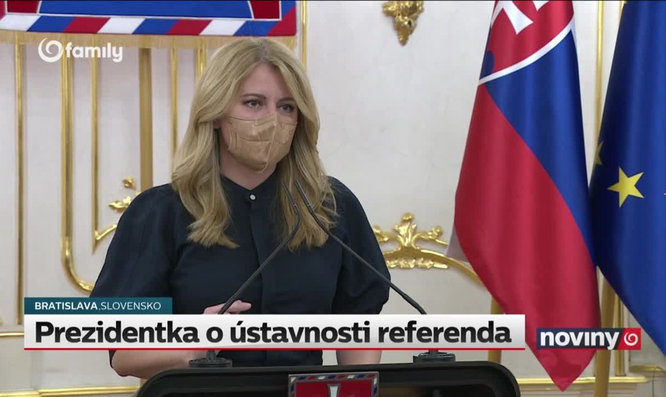 Prezidentka o ústavnosti referenda