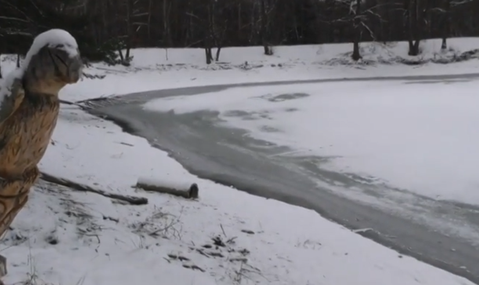 Tenký ľad na sninskom rybníku: Apelujú na verejnosť, aby naň nevstupovali
