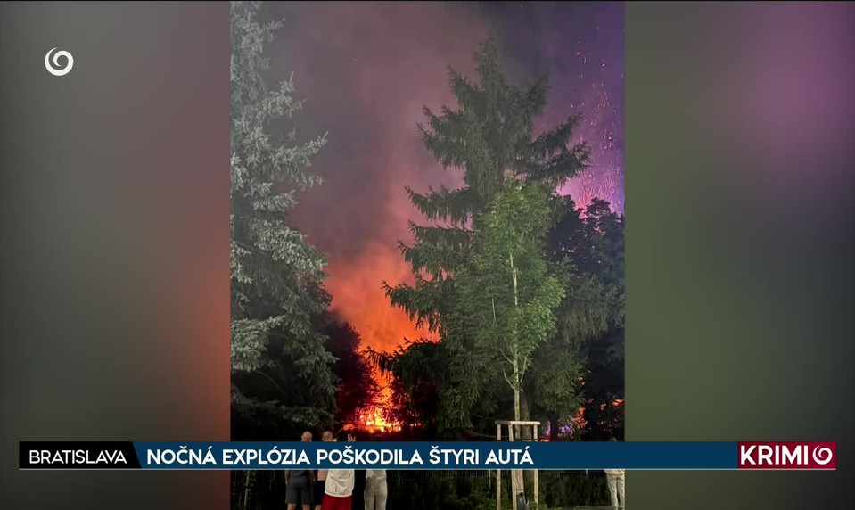 NOČNÁ EXPLÓZIA POŠKODILA ŠTYRI AUTÁ