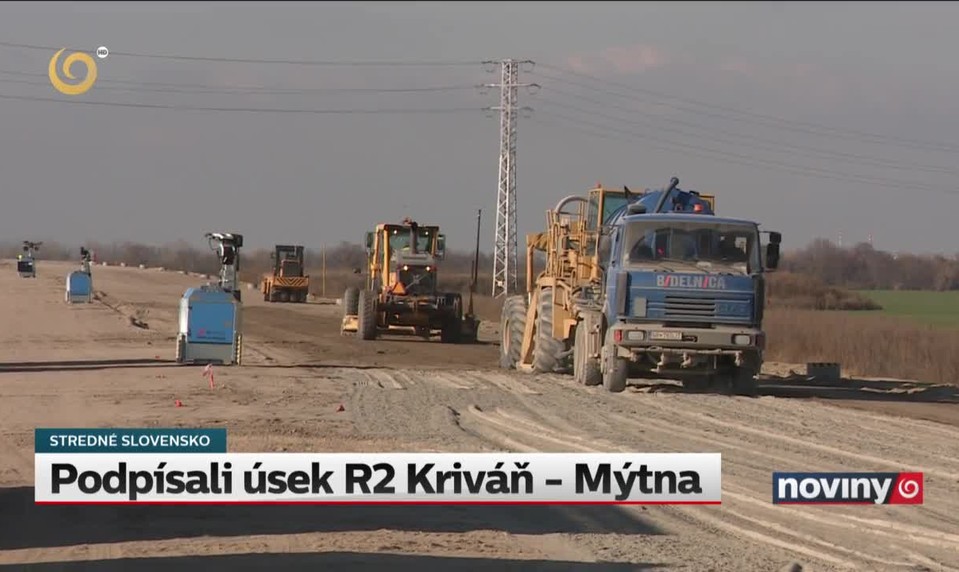 Podpísali úsek R2 Kriváň - Mýtna