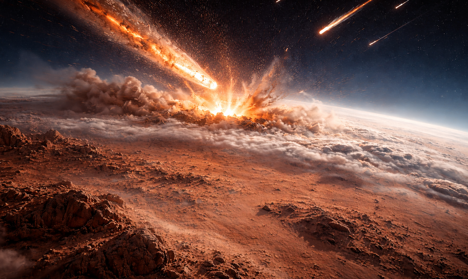 Vedci simulovali dopad meteoritu na Mars: Mikrób prežil