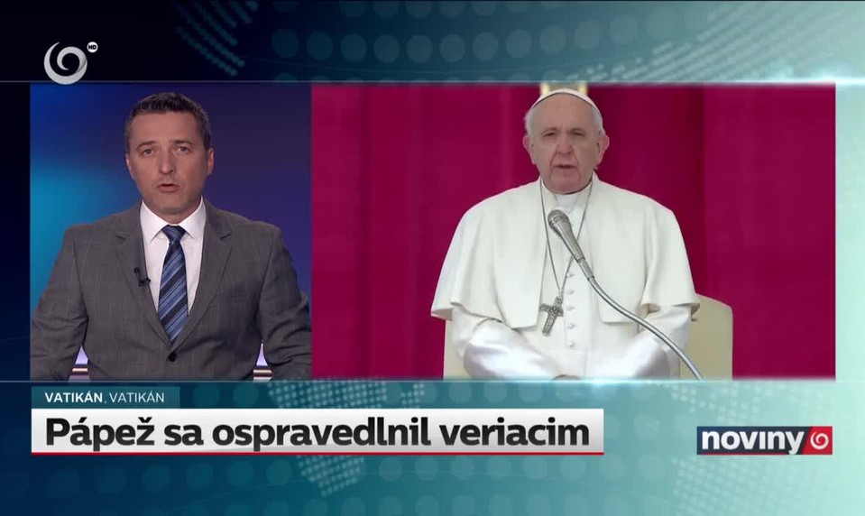 Pápež sa ospravedlnil veriacim