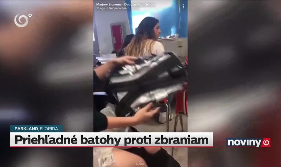 Priehľadné batohy proti zbraniam