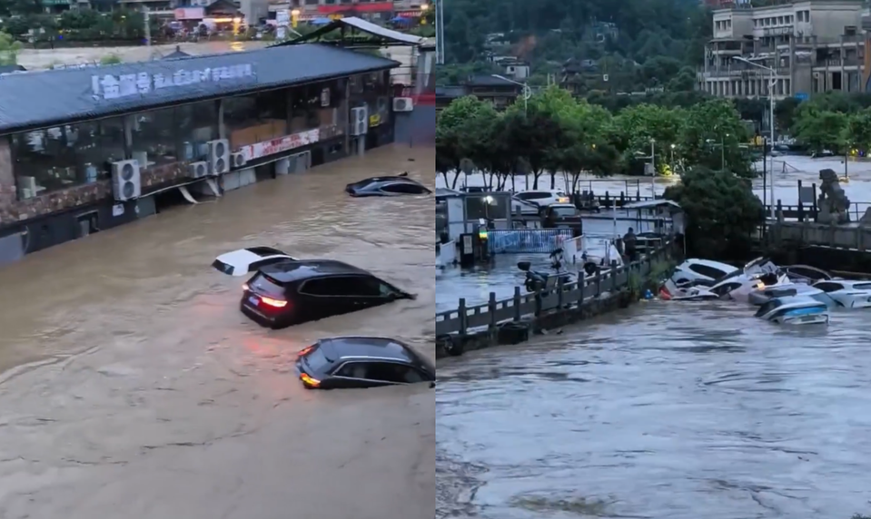 Povodne v Číne si vyžiadali už najmenej 21 obetí, ďalšie oblasti ohrozuje voda aj zosuvy pôdy