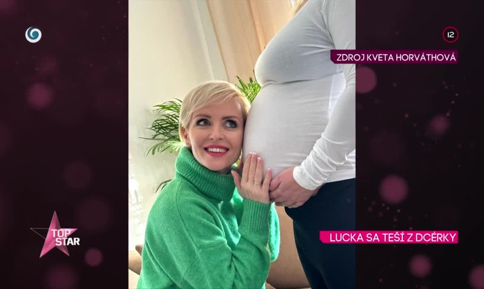 Lucka sa teší z dcérky