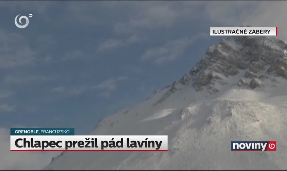 Chlapec prežil pád lavíny