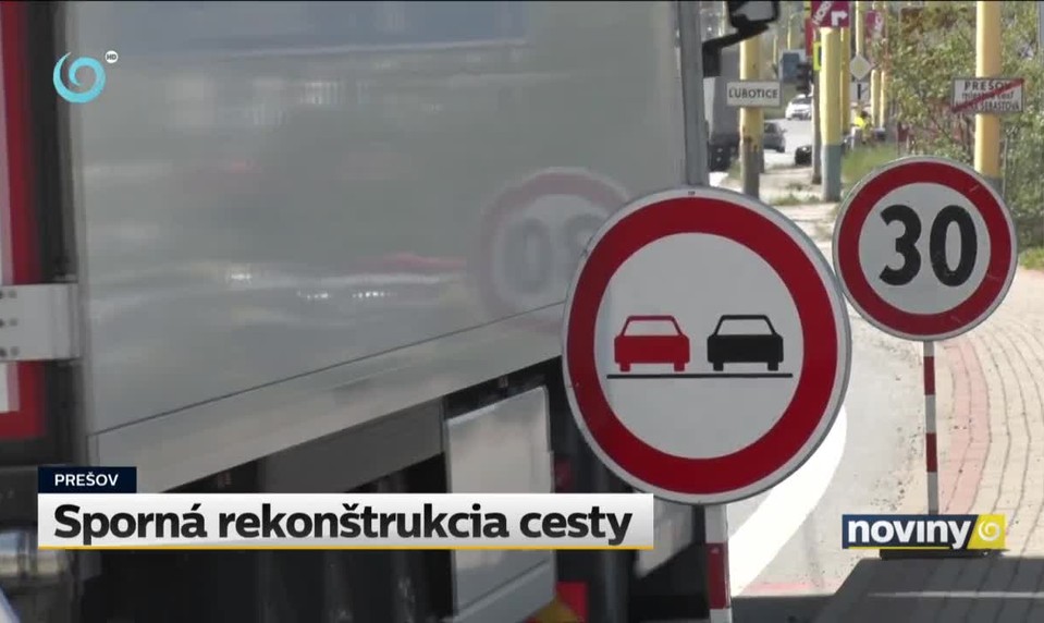 Sporná rekonštrukcia cesty