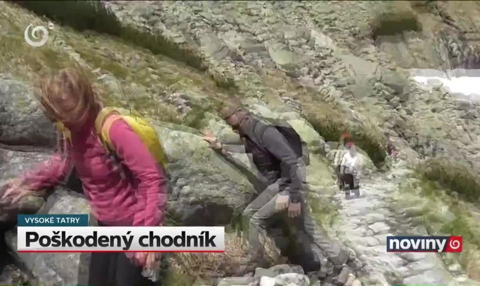 Poškodený chodník