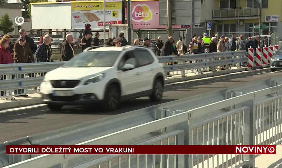 OTVORILI DÔLEŽITÝ MOST VO VRAKUNI