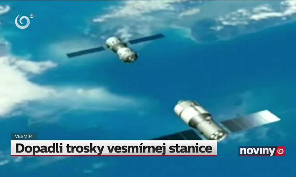 Dopadli trosky vesmírnej stanice