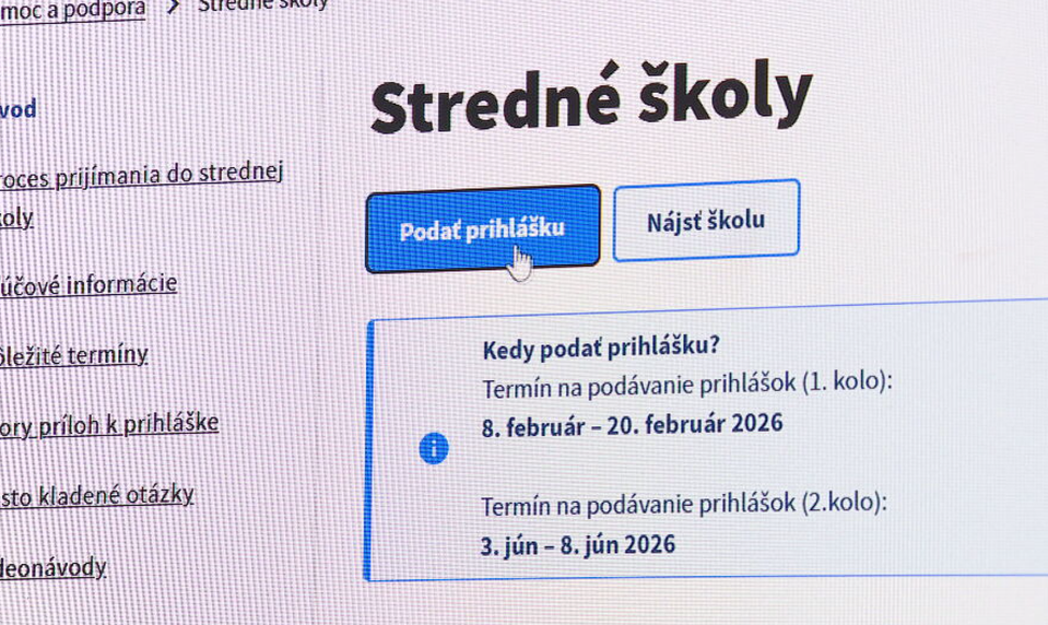 Rozhodujúce dni pre deviatakov: E-prihlášky na stredné školy sú spustené
