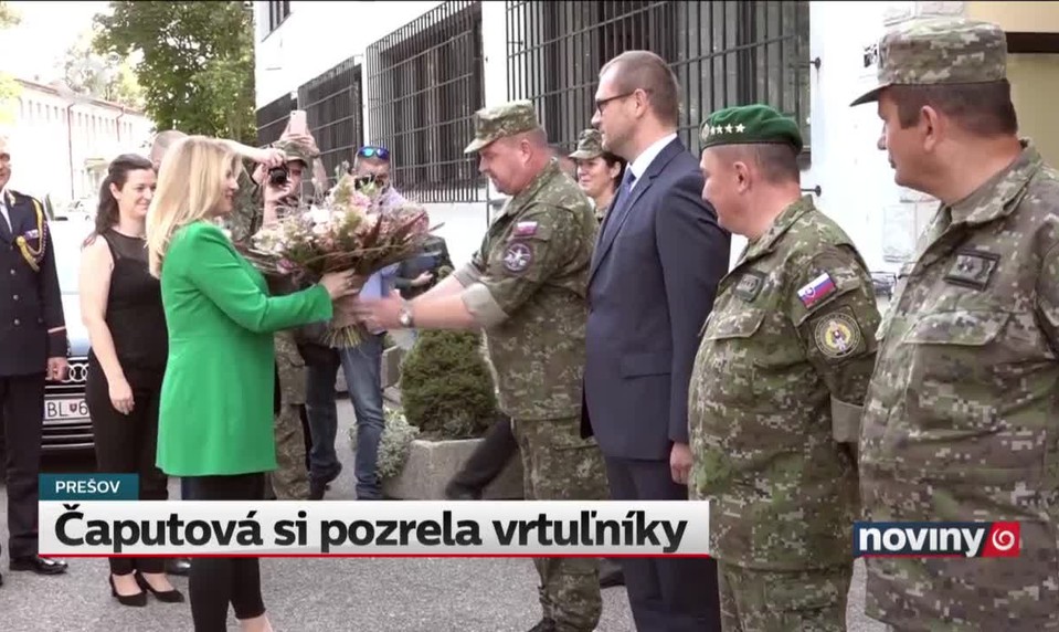 Čaputová si pozrela vrtuľníky