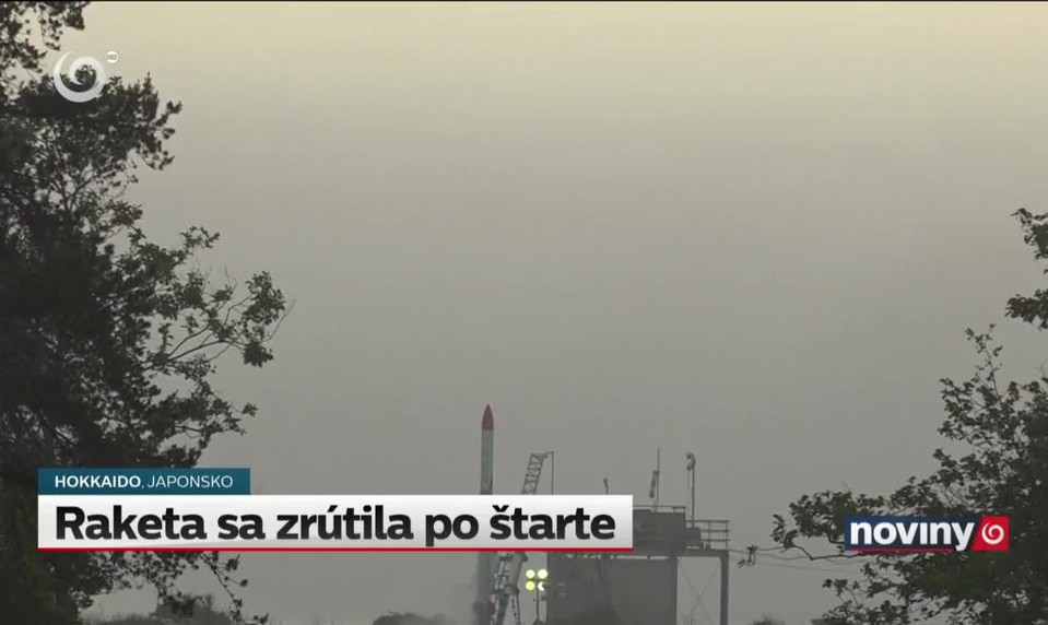 Raketa sa zrútila po štarte