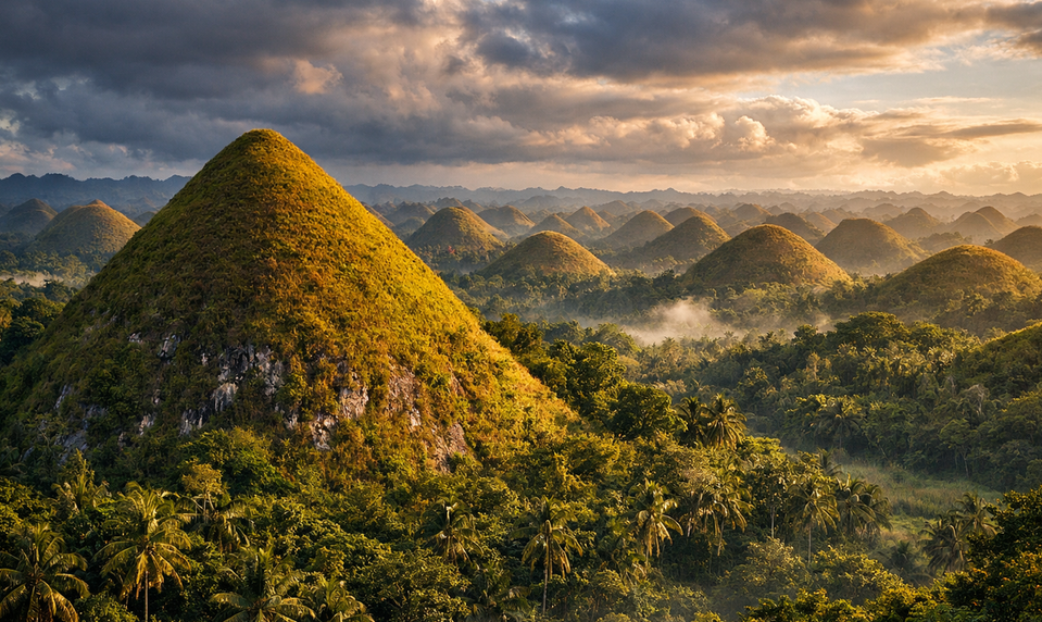 Filipínsky ostrov ukrýva viac ako 1000 prírodných pyramíd