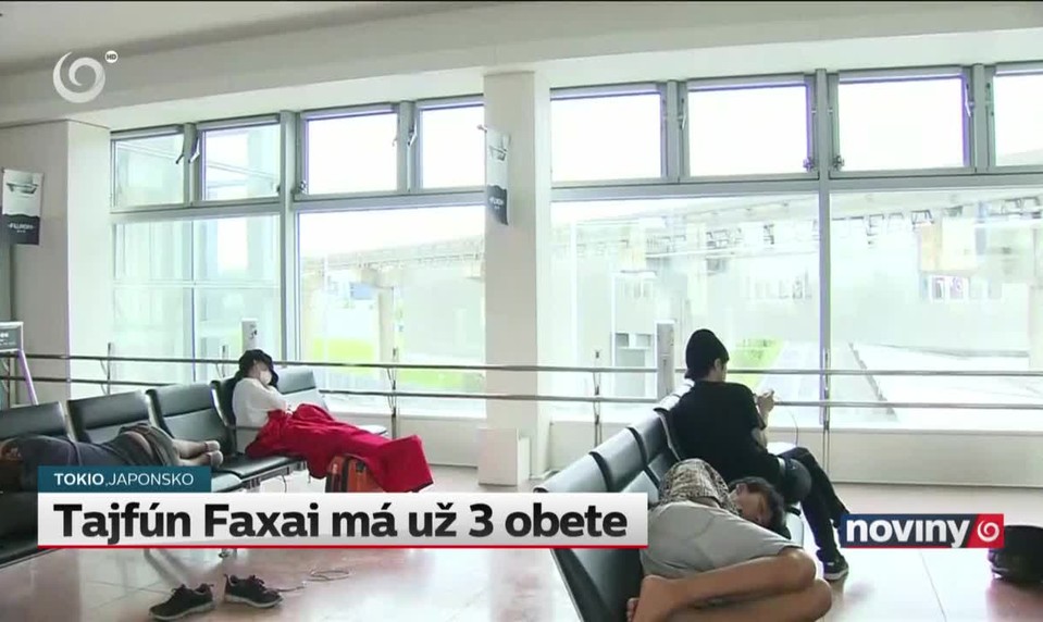 Tajfún Faxai má už 3 obete