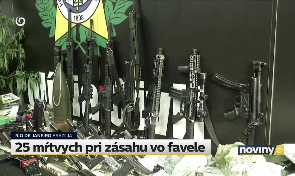 25 mŕtvych pri zásahu vo favele
