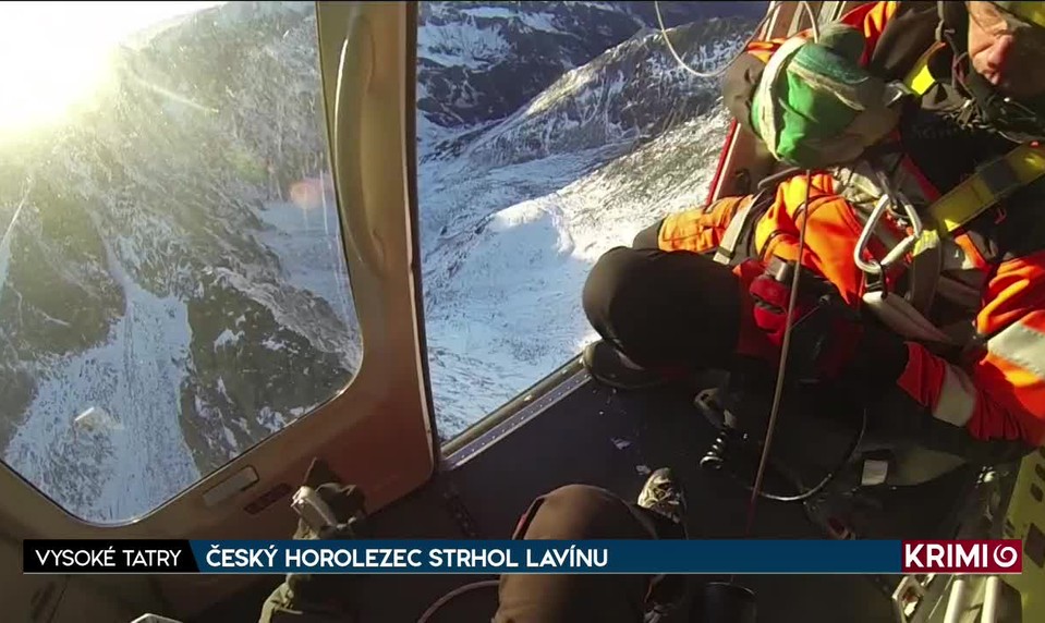 ČESKÝ HOROLEZEC STRHOL LAVÍNU