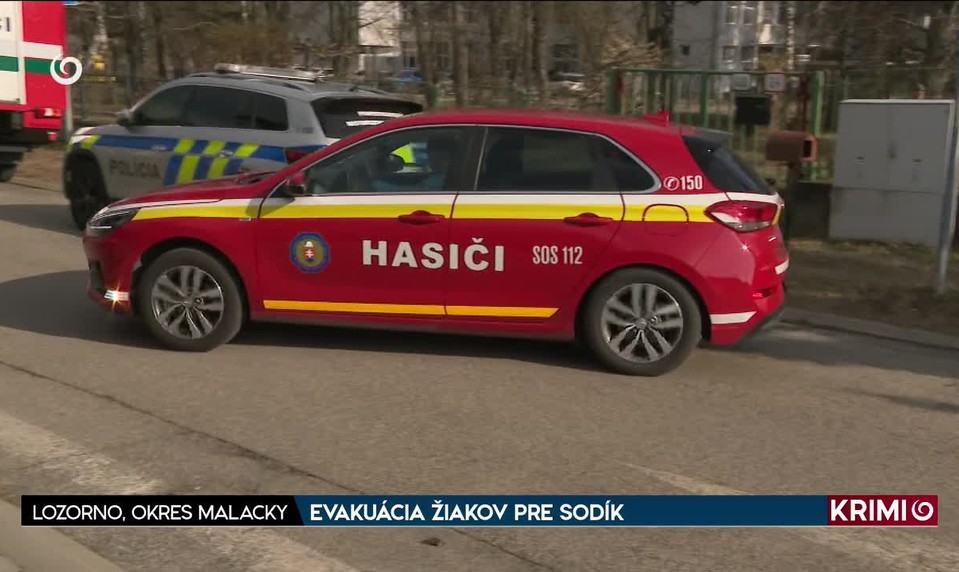 EVAKUÁCIA ŽIAKOV PRE SODÍK